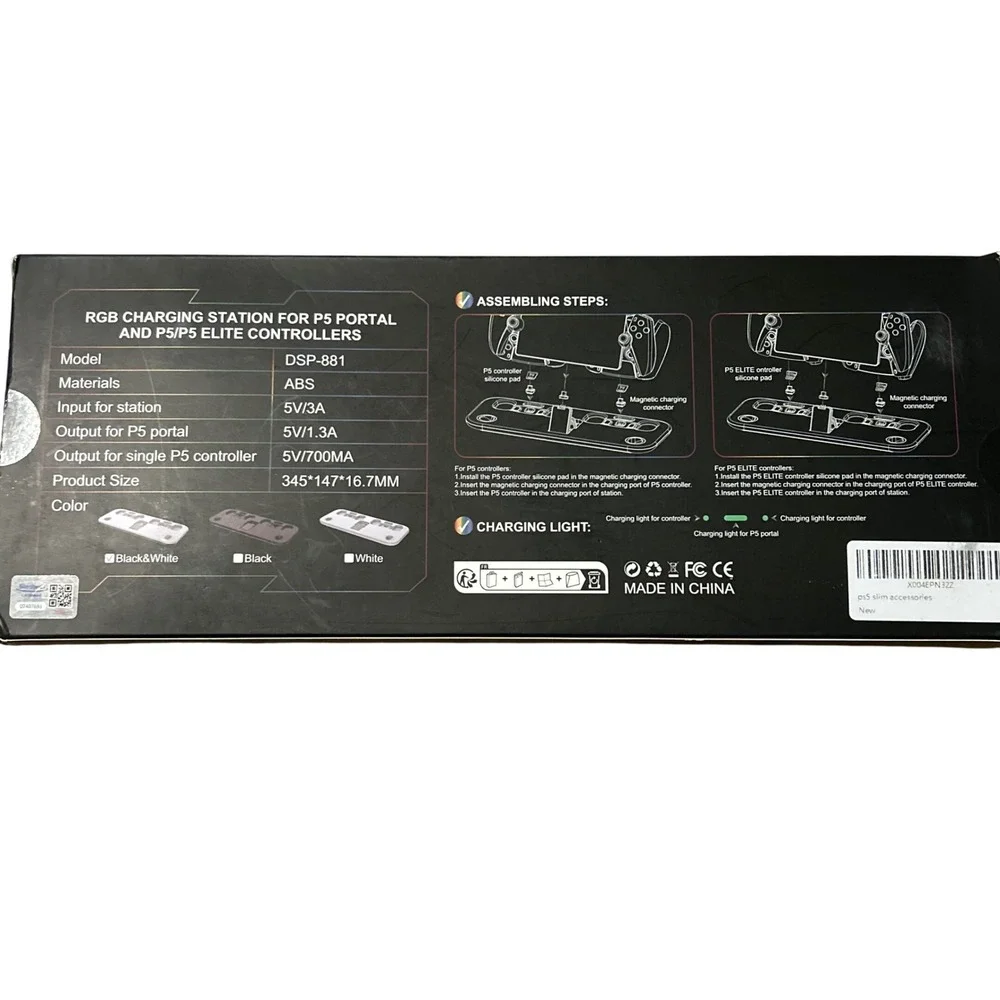 RGB Charging‎ Station for P5 Portal and P5 P5 Elite Controllers Magnetic Plug